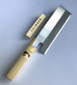 江戸菊水 ステン麺・餅切庖丁 210mm 当木付　