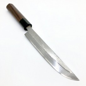 源明利 松刃型サバキ庖丁 多層鋼 150mm 紫檀シノギ柄付 