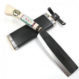 玉日本　ソフト鞘入鉈　180mm　両刃　黒打